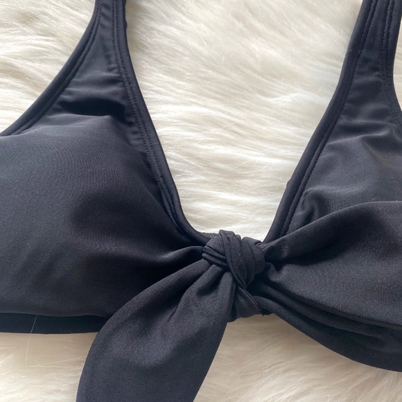 Black Scoop Bikini Top - Small (NWT) - Picture 2 of 8
